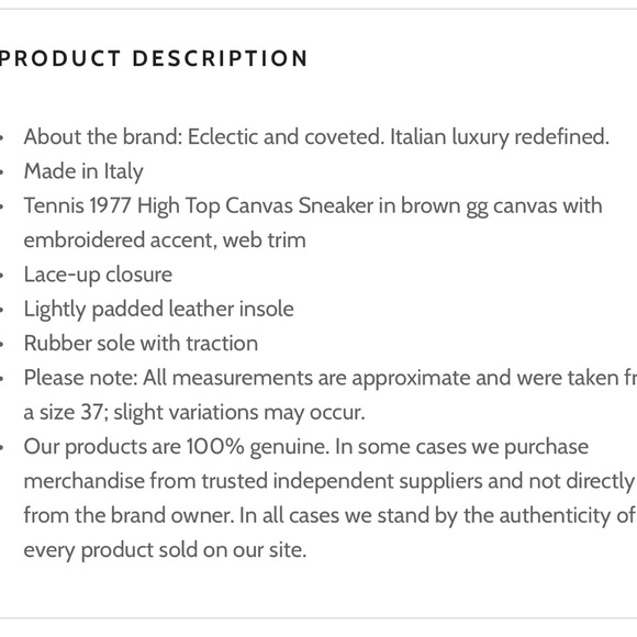 Gucci Tennis 1977 GG Canvas Sneaker - Picture 5 of 9